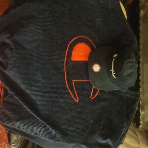 Champion Dark Blue Corduroy Set with Red Accents